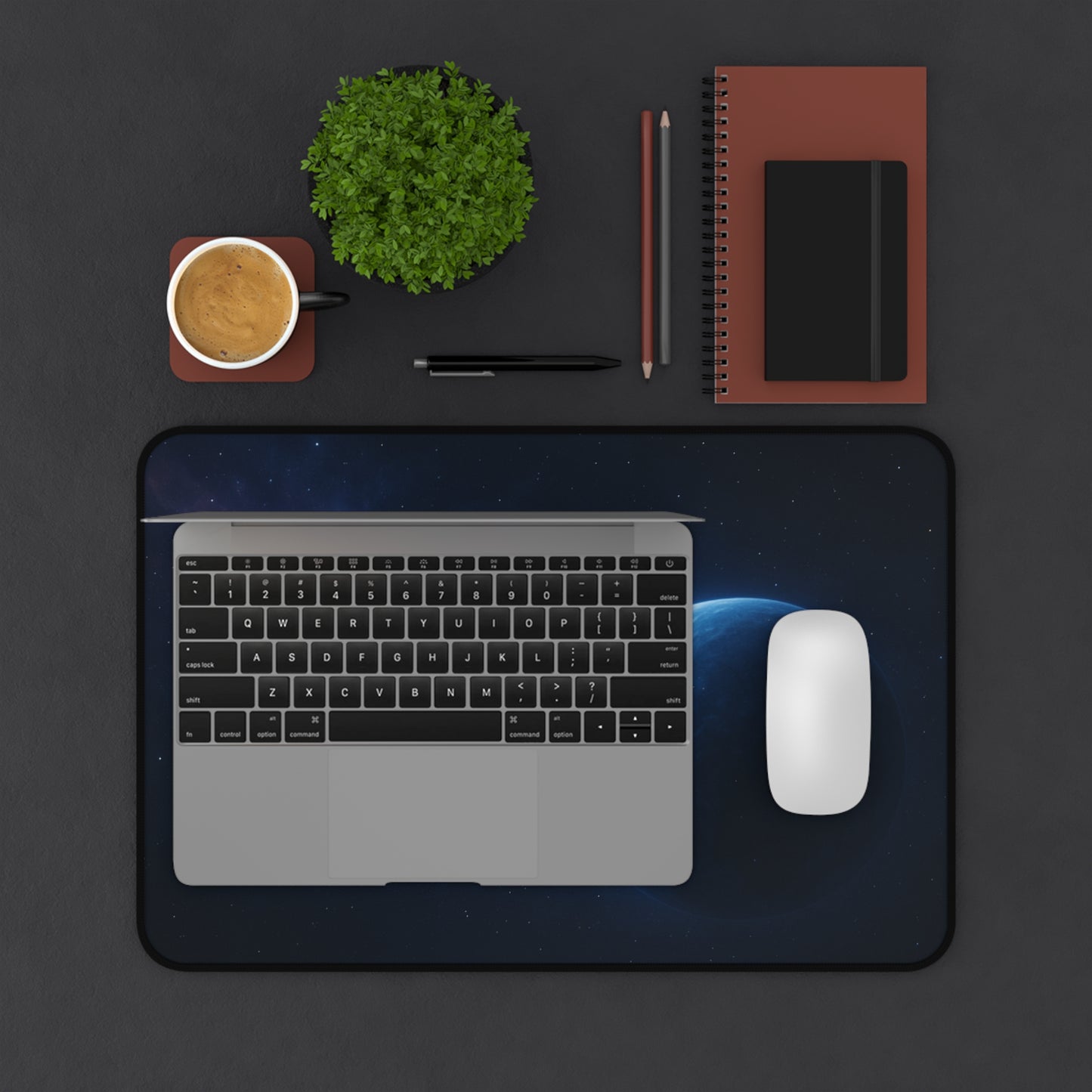 Cosmic Desk Mat - Celestial Office Decor, Gaming Mouse Pad, Planetary Workplace Accessories, Space Lover Gift, Galaxy-Themed Surfaces