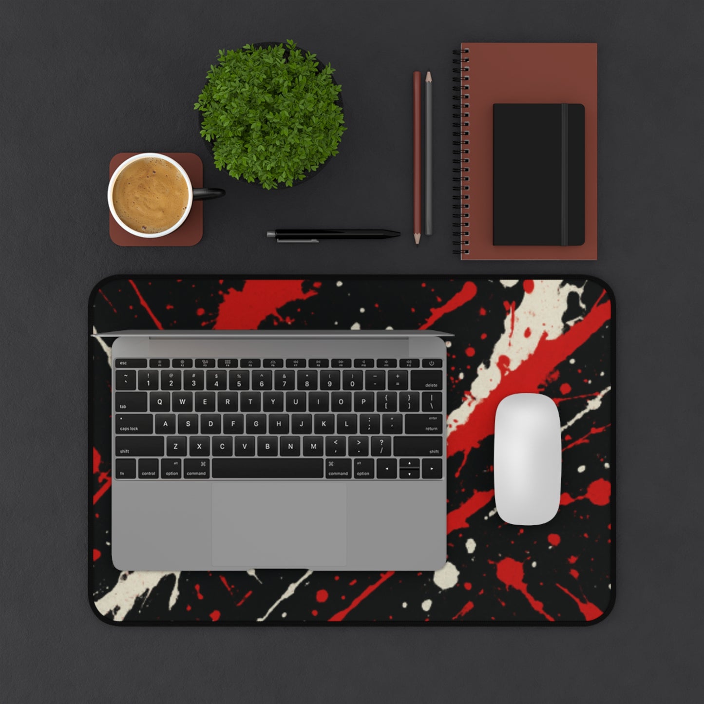 Sleek Abstract Desk Mat, Stylish Office Decor, Gaming Mouse Pad, Home Office Accessory, Unique Gift Idea, Artistic Desk Decor