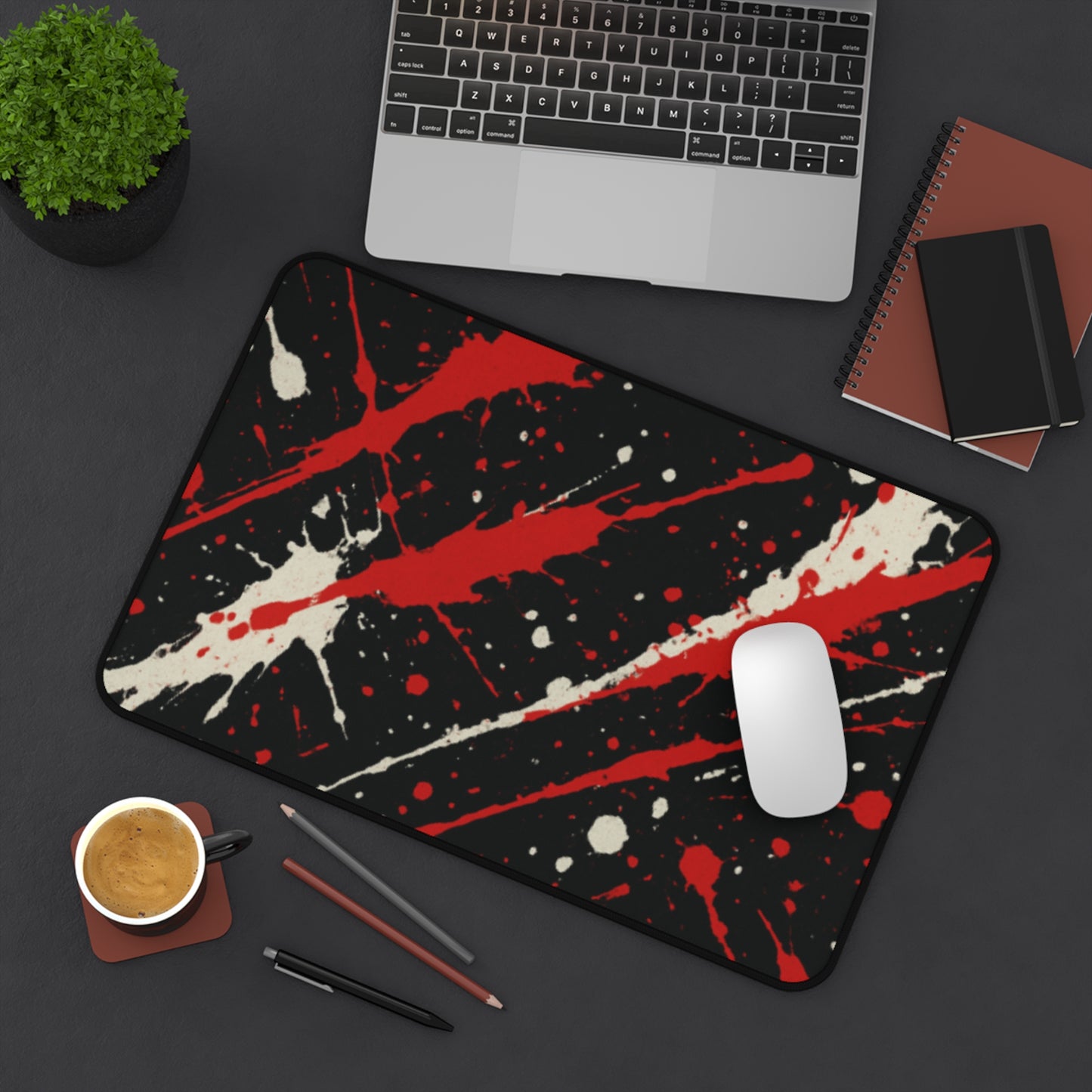 Sleek Abstract Desk Mat, Stylish Office Decor, Gaming Mouse Pad, Home Office Accessory, Unique Gift Idea, Artistic Desk Decor